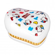 TANGLE TEEZER Compact Styler Hello Kitty Happy Life - Щетка для волос компактная Белый/Жёлтый 90 х 68 х 50мм