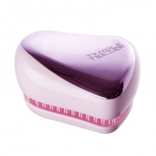 TANGLE TEEZER Compact Styler Lilac Gleam - Щетка для волос компактная Лиловый Хром 90 х 68 х 50мм