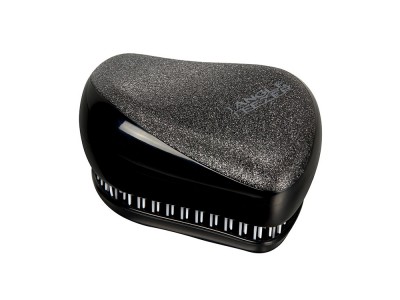 TANGLE TEEZER Compact Styler Onyx Sparkle - Щетка для волос компактная Чёрный с Блёстками 90 х 68 х 50мм