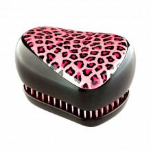 TANGLE TEEZER Compact Styler Pink Kitty - Щетка для волос компактная Леопардовый 90 х 68 х 50мм