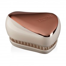 TANGLE TEEZER Compact Styler Rose Gold Luxe - Щетка для волос компактная Розовое Золото/Белый 90 х 68 х 50мм