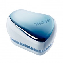 TANGLE TEEZER Compact Styler SKY Blue Delight Chrome - Щетка для волос компактная Синий Металлик/Голубой 90 х 68 х 50мм