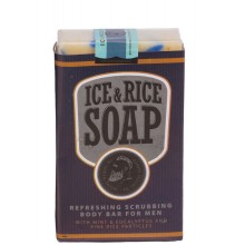 THE CHEMICAL BARBERS SOAP ICE & RICE - Освежающее мыло для тела со скраббом Лёд и Рис 100гр