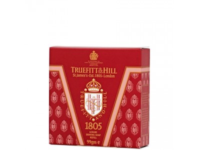 TRUEFITT & HILL Luxury Shaving Soap 1805 refill - Люкс-мыло для бритья (запасной блок для деревянной чаши) 99гр