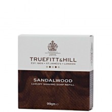 TRUEFITT & HILL Luxury Shaving Soap Sandalwood refill - Люкс-мыло для бритья (запасной блок для деревянной чаши) 99гр
