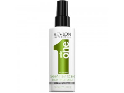 Revlon Professional Uniq One Green Tea Scent Treatment Spray - Несмываемая маска-спрей с ароматом Зелёного чая 150мл